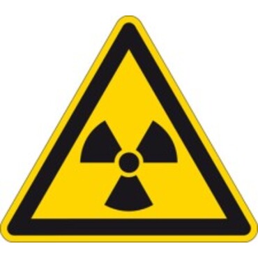 Piktogramm 304 dreieckig - "Warnung vor radioaktiven Stoffen oder ionisierenden Strahlen"